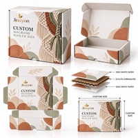 Boîte d'expédition pliable en carton ondulé E-Flute brillant personnalisée pour l'emballage d'abonnements e-commerce