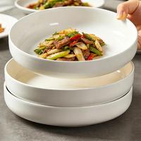 Keramische fruit- of ramenkom, klein of groot, ronde vorm, wit, modern design voor restaurants