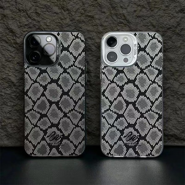 Printed Laser Snake Scale Pattern for iPhone High-quality Protective case Suitable for iPhone 17 16 14 15 Pro Max Accessories