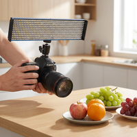 Lampe vidéo portable Simock 24W, CRI97, alimentée par batterie NPF, pour YouTube, TikTok, Vlog et photographie.