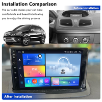 Kit d'accessoires pour cadre d'écran OLED 9 pouces Meihua compatible RENAULT MEGANE 3 FLUENCE, garantie 1 an, Android pour DVD Mirror Link