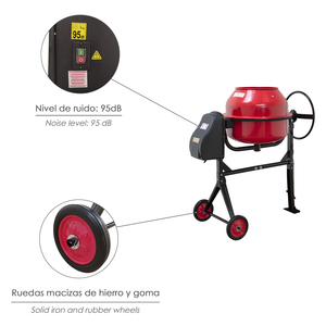 Hormigonera de 160 litros / 650 W. Desmontable - Product Image 4