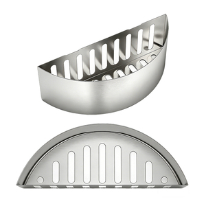 Pinnovo Juego de 2 soportes para cestas de carbón de acero inoxidable, compatibles con parrillas de <span class=keywords><strong>22</strong></span> y 26 pulgadas y otros modelos de tamaño similar - Product Image 1