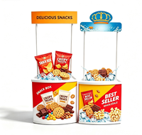 Comptoir promotionnel léger en plastique pliable, étanche et écologique, idéal pour les dégustations en extérieur – Vente en gros