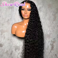 Perruques en cheveux naturels bruts, ondulées profondes, avec dentelle HD, vente en gros, sans colle, 13x6, pour femmes