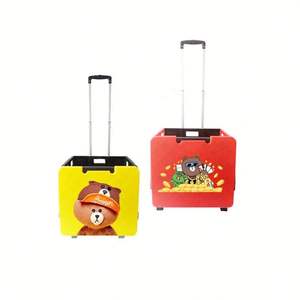 Carro utilitario plegable de plástico/carrito de compras móvil ligero con ruedas - Product Image 6