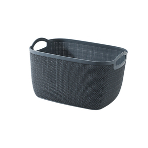 small plastic bathroom ratan basket storage case toys container home office organizer