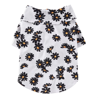 T-shirt pour chien imperméable à imprimé plage style hawaïen pour Halloween, printemps-été, pour animaux de compagnie de petite à moyenne taille, vêtements pour animaux
