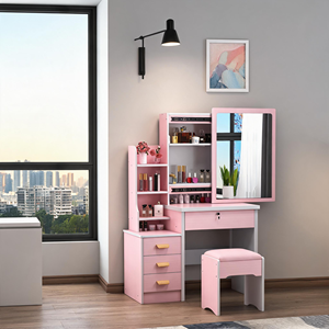 Mueble <span class=keywords><strong>de</strong></span> Almacenamiento para Dormitorio, Moderno, Minimalista, Pequeño, <span class=keywords><strong>de</strong></span> Lujo, <span class=keywords><strong>con</strong></span> Panel <span class=keywords><strong>de</strong></span> Madera, <span class=keywords><strong>Tocador</strong></span> <span class=keywords><strong>con</strong></span> <span class=keywords><strong>Espejo</strong></span> <span class=keywords><strong>de</strong></span> Pie - Product Image 6