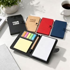 Self-Adhesive Memo Notepad Book <b>Pen</b> Promotional Business Company <b>Gift</b> With Brand Logo Custom Printed Notepads Wholesale - Product Image 1