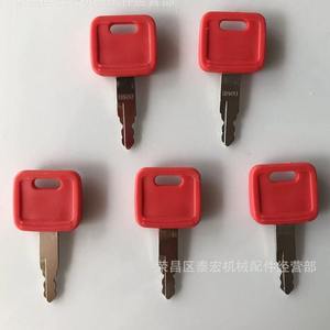 Llave de encendido de plástico roja H800 para excavadora Hitachi, bulldozer New Holland, arranque - Product Image 1