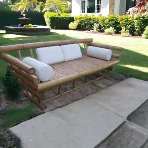 Sofá de jardín de bambú de lujo a precio de fábrica, muebles de patio interior para exteriores, sofá de exterior de forma Modular para exteriores - Product Image 3