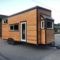Maison en bois pré-fabriquée, bricolage rapide, balles en bois, bacs de loisirs, bas prix, cuisine et salle de bains, petite maison sur roues, offre spéciale
