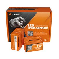 Sensor TPMS T20 de Foxwell con válvula de goma, doble frecuencia 433Mhz 315Mhz