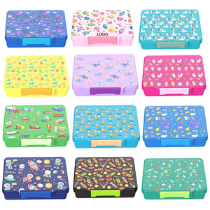 Kimthai กล่องอาหารกลางวันกันรั่วสำหรับเด็กกล่องเบนโตะเกรดอาหารกล่องอาหารกลางวันสำหรับเด็กปิคนิคและกล่องอาหารกลางวันสำหรับเด็กดีไซน์คลาสสิก - Product Image 5