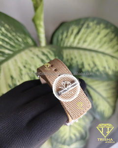 Reloj de Lujo con Bisel Cruzado y Diamantes Moissanite VVS, Plata de Ley 925, Esfera Marrón, el Más Vendido - Product Image 4