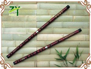 Flauta de Bambú Tradicional China Hecha a Mano, Instrumento Musical para el Hogar, Tonos C-D-E-F-G, Acabado Natural/Lacado, Bolsa de Terciopelo - Product Image 4