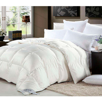 Ensembles de couette literie couverture en soie de luxe duvet d'oie lavable en Machine ensemble de couette pour lit Queen