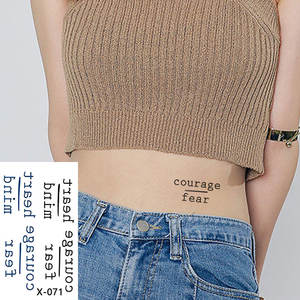 Tatuaje Temporal Personalizado con Texto Sexy para <span class=keywords><strong>Brazo</strong></span> y Mano, Diseño Pequeño, Impermeable, Tinta Segura Impresa <span class=keywords><strong>en</strong></span> Papel - Product Image 6