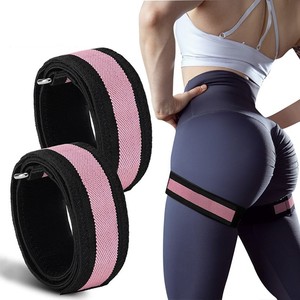 Sangle de compression élastique BFR pour <span class=keywords><strong>cuisse</strong></span> adulte, transfrontalière, en polyester, avec boucle de fixation facile, pour entraînement de restriction du flux sanguin - Product Image 5