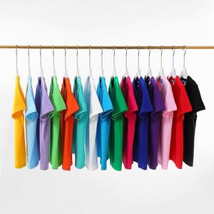 Multiple Colour Kids T-Shirts Plain O-Neck Short Sleeve High Quality Children Summer Custom Logo Unisex Girl's Boy's 100% Cotton - Product Image 2