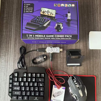 Yo M9 5-en-1 clavier de jeu et convertisseur de souris Plug and Play clavier rétroéclairé rvb convertisseur de jeu Mobile pour téléphone Android IOS
