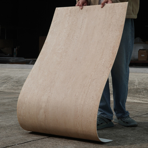 Revestimiento de Pared de Cerámica Flexible Tipo Travertino Romano, Panel de <span class=keywords><strong>Piedra</strong></span> Ligero - Product Image 1