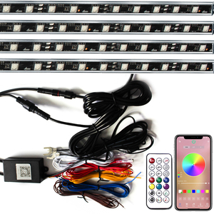 Nouvelle barre lumineuse de couleur de rêve en aluminium avec contrôle par application, accessoires de <span class=keywords><strong>voiture</strong></span> extérieurs, kits de lumières d'accent néon - Product Image 6