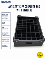 Boîte en carton alvéolaire PP, plastique ondulé noir antistatique, pliable, Senlin168, 2-12 mm, utilisée pour la manutention des matériaux et l'agriculture