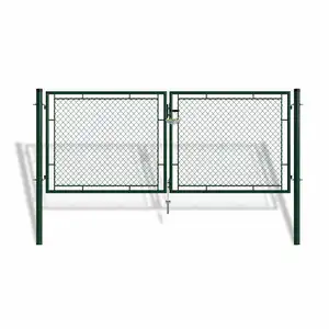 3m largura 50x50mm volta jardim arame malha esgrima cadeia link cerca portão