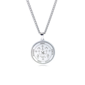 Collier pour homme en acier inoxydable tendance hip-hop rétro é<span class=keywords><strong>l</strong></span>égant, collier à sept anges, pendentif de mode, collier à sept anges - Product Image 6