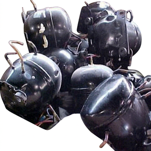 Compresores de Refrigeración Usados, en Forma de Bulto de Metal Negro, Grado HMS, Accesorios para Compresores de Aire Acondicionado y Refrigeradores, Chatarra - Product Image 1