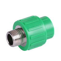 Raccord direct fileté mâle PPR en gros d'usine, adaptateur mâle PPR, raccord de plomberie pour système de conduite d'eau