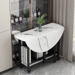 Mesa de comedor y sillas plegables redondas para el hogar de alta calidad al por mayor de fábrica <span class=keywords><strong>2025</strong></span> para muebles de comedor pequeños - Product Image 1