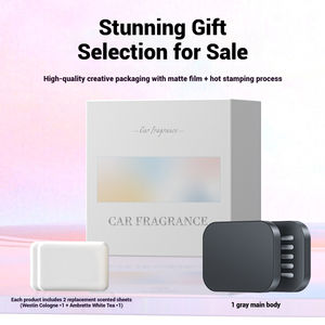 Aikun OEM/ODM Elegant <b>Square</b> Aluminum Alloy Customized Logo Car Vent Clip Air Freshener Auto Interior Aroma Diffuser Car - Product Image 6