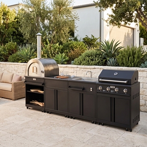Set <span class=keywords><strong>Cucina</strong></span> Esterna Personalizzato Impermeabile di Alta Qualità con Griglia a Gas Integrata per Giardino, <span class=keywords><strong>Cucina</strong></span> Esterna Modulare in Acciaio Inox SS304 - Product Image 1