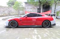 Nouveau kit carrosserie en fibre de carbone pour GTR R35 Facelift 2018 style TS avec spoiler de capot et jupes latérales