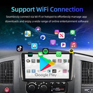Sistema de Audio para Auto Rhythm de 9 Pulgadas con Conexión Wifi Inalámbrica, Reproduce Música y Vídeos en Línea, Pantalla para Auto Compatible con Dodge Ram 1500 2500 3500 2002-2005 - Product Image 4