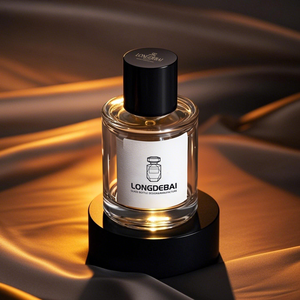 Chai xịt nước hoa thủy tinh hình trụ trong suốt 50ml kiểu dáng mới lạ, tròn, trống, có nắp gỗ, sản xuất theo yêu cầu. - Product Image 5