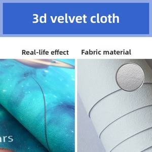 Murales de Pared Personalizados Modernos de Tela de Terciopelo Resistentes a la Humedad para <span class=keywords><strong>Paredes</strong></span> de TV, Murales de Pared en Relieve a Gran Escala sin Costuras - Product Image 6