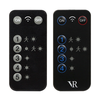Control Remoto Universal Inteligente con 21 Teclas LED IR de Encendido/Apagado, Negro, Alimentado por Batería CR2025, Reinicio Automático, Plástico, para Velas Domésticas
