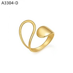 Anillo de Moda Amy Amy A3304 con Forma de Corazón, Chapado en Plata 925, Acero Inoxidable, Joyería Moderna para Mujer, Regalo, Uso Diario - Product Image 2