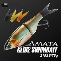 Leurre de pêche articulé de haute qualité, appât artificiel en caoutchouc dur, profil de shad, glisse, swimbait