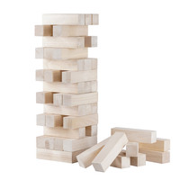 Tour géante en bois dur, jeu de blocs en bois, Logo personnalisé, tour de blocs en bois, vente en gros