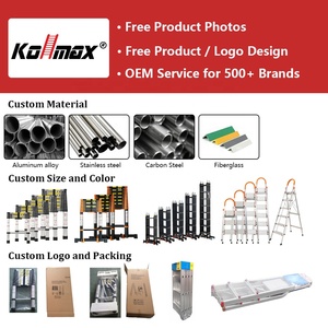 300 lbs Kính thiên văn Thang nhôm CE/EN131 giấy chứng nhận gấp mở rộng thang - Product Image 5