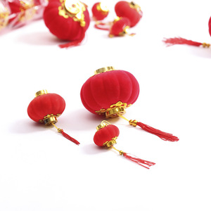 <b>Mini</b> Red <b>Lanterns</b> Round Handmade Decorations For Wedding And Spring Festival 34567891012151618202225 - Product Image 4