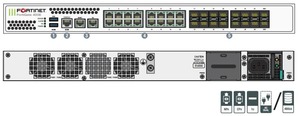 Pare-feu FG-401E avec 18 ports GE RJ45, 16 emplacements SFP GE, accélération matérielle SPU <span class=keywords><strong>NP6</strong></span> et CP9, 2 SSD embarqués de 240 Go - Product Image 5