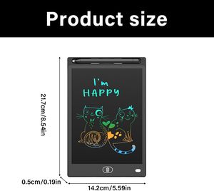 Tablette d'écriture numérique pour enfants, bloc-notes à feuilles mobiles avec écran LCD de 8,5 pouces, tablette d'écriture et de dessin - Product Image 2