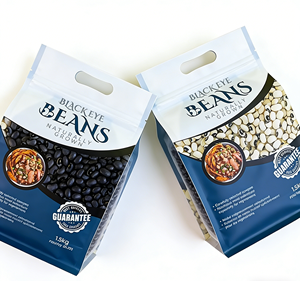 Bolsa de LDPE de Grado Alimenticio con Fondo Cuadrado, Cierre Hermético, Resistente a la Humedad, Personalizable, 1.5 kg, Reutilizable, para Empacar Frijoles, Granos y Nueces - Product Image 2