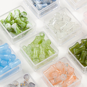 Splash Ink bambú con cuentas DIY hecho a mano collar y pulsera nuevo estilo chino Halo teñido vidrio suelto cuentas de cristal Material - Product Image 4